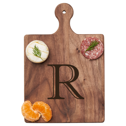 Artisan Maple Paddle - Initial with Gold Spreader & Ribbon