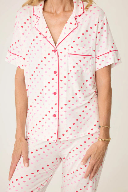 Day Dreams Hearts Modal PJ Top