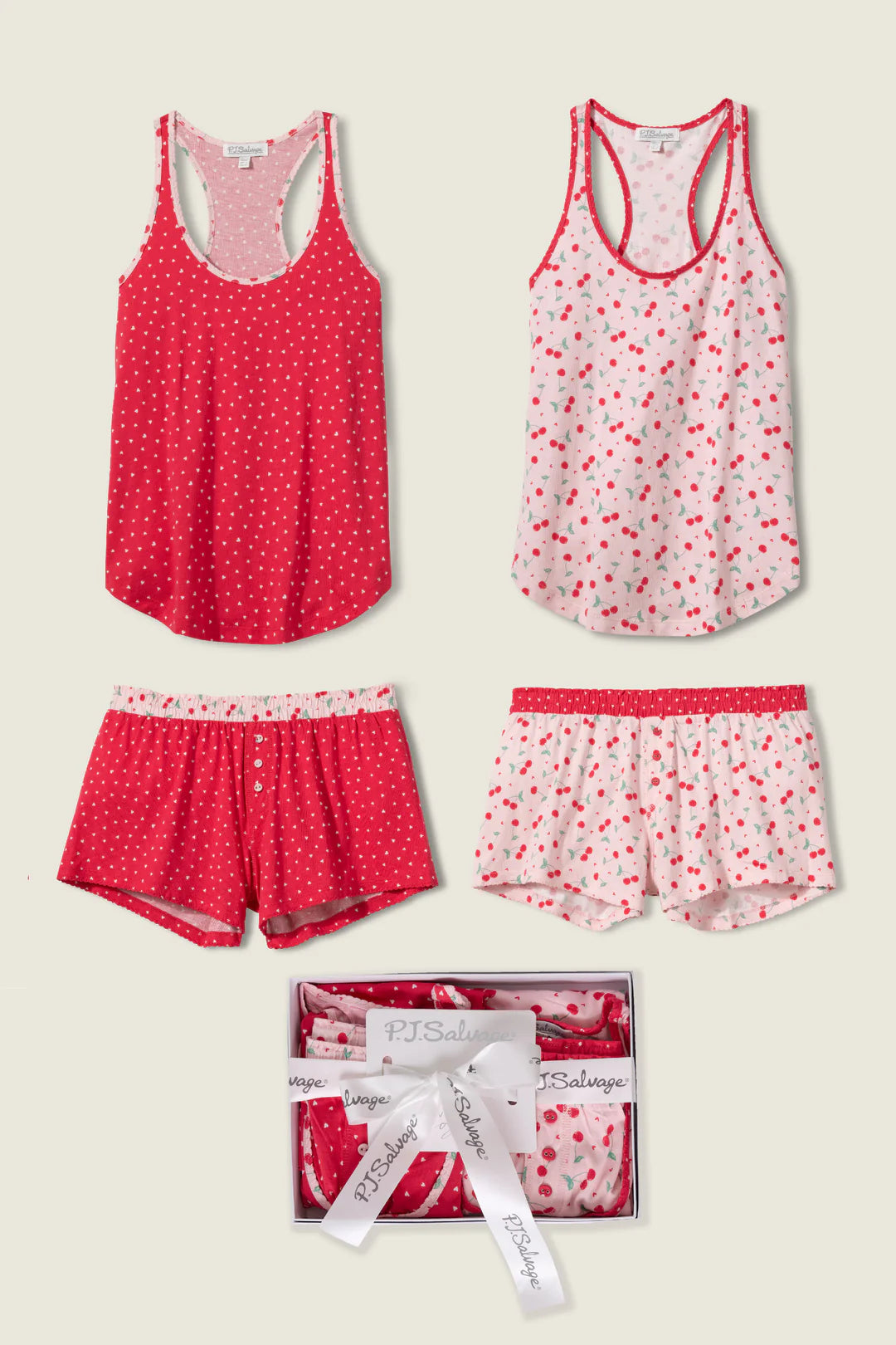 Mix & Match Hearts & Cherries PJ Set