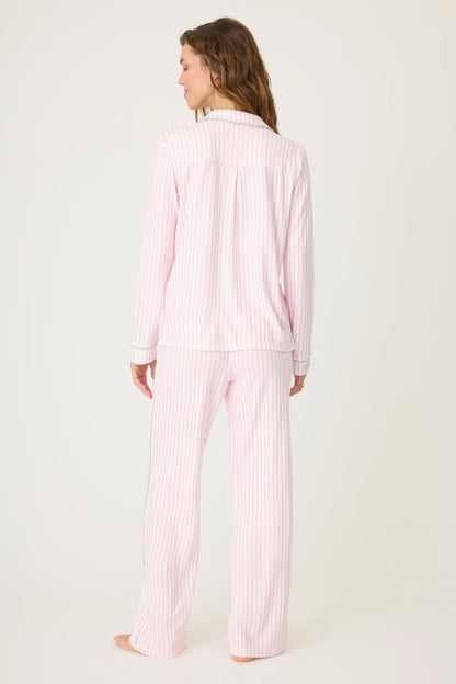 Happiest On The Court Striped PJ Set