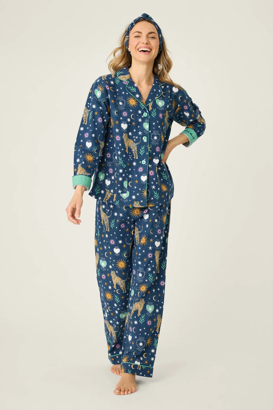 Wild At Heart Tiger Print Flannel PJ Set