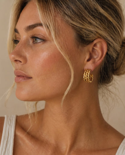Rope Mini Hoop Earrings
