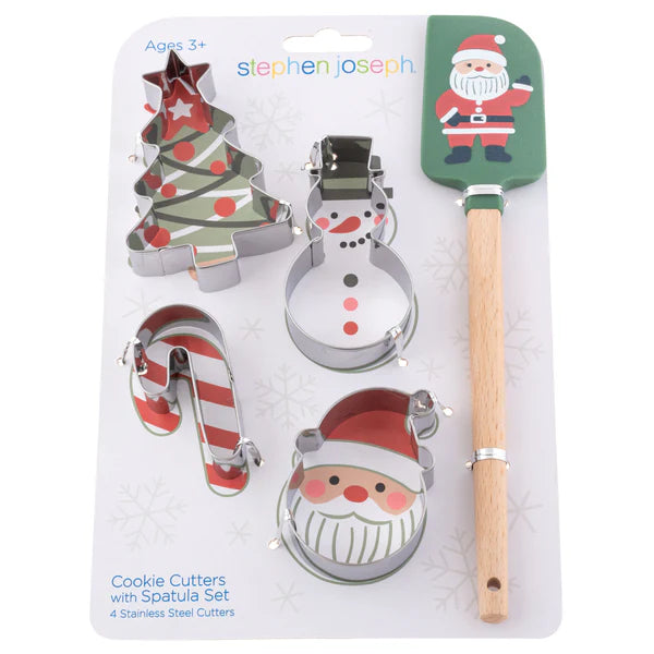 Holiday Cookie Cutter and Spatula Set