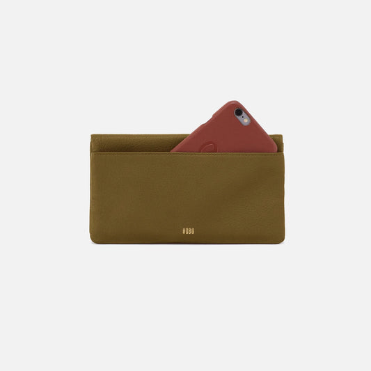 Lumen Continental Wallet In Pebbled Leather