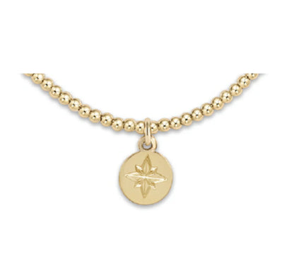 Classic Gold Bead Bracelet- Charms