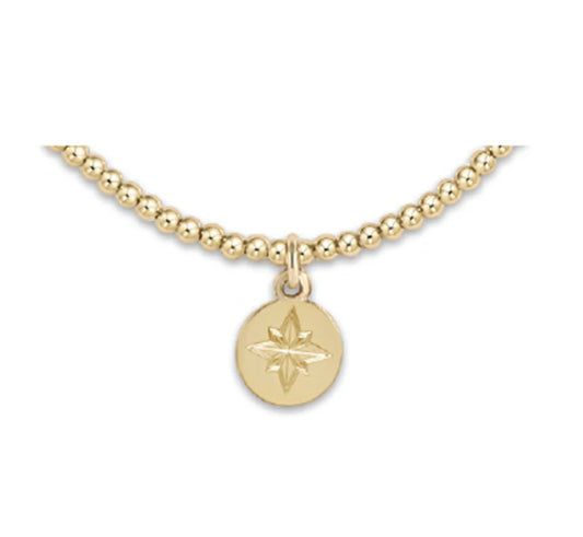 Classic Gold Bead Bracelet- Charms