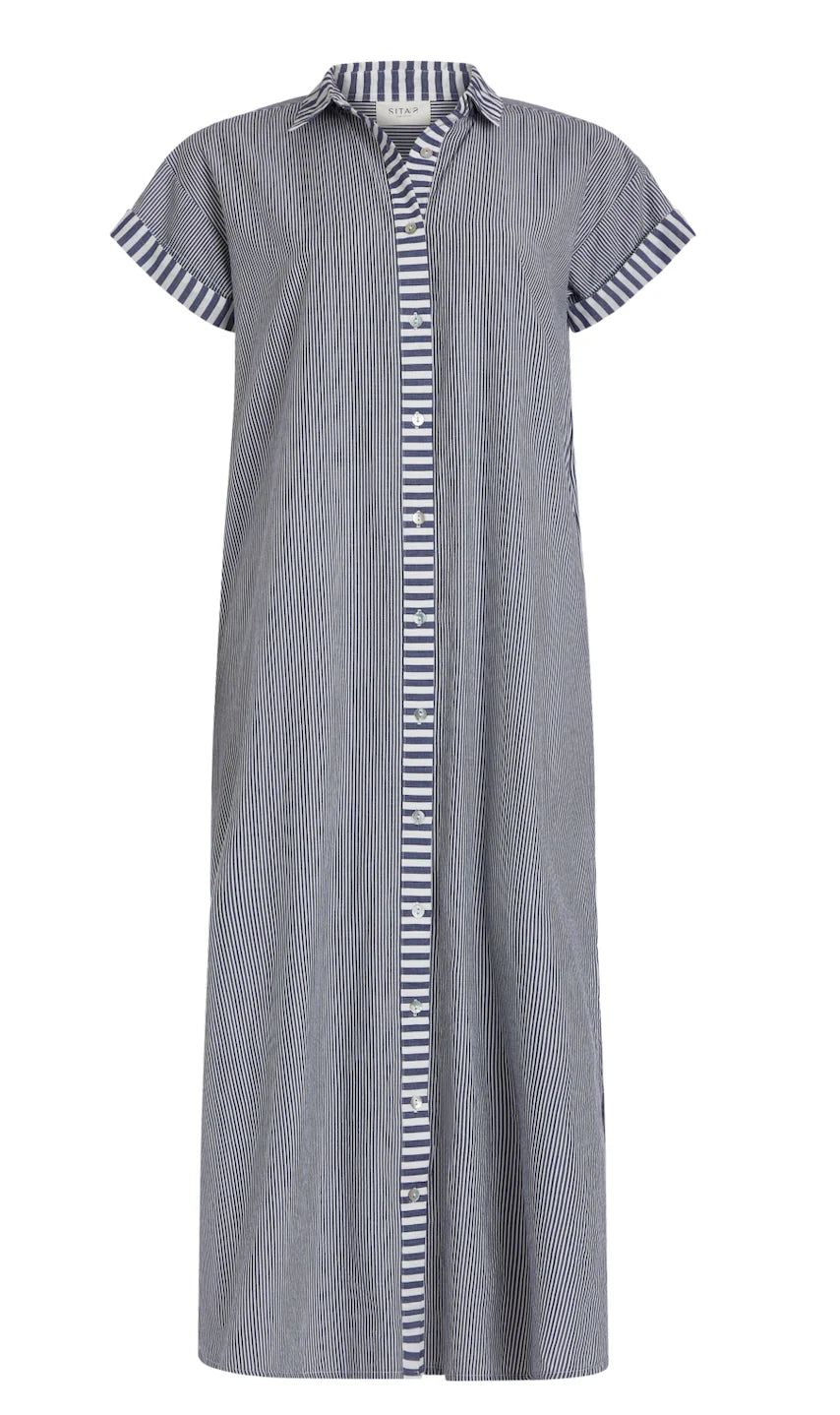 Riga Short Sleeve Midi Dress