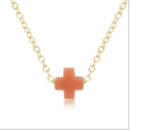 egirl 14" Necklace Gold -Small Signature Cross