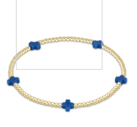 egirl Signature Cross Small 2 mm Gold Bracelet