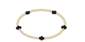 egirl Signature Cross Small 2 mm Gold Bracelet