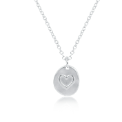 16" Inspire Sterling Mixed Metal Short Necklace
