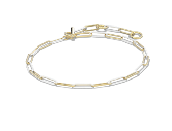 COURTNEY ENAMEL LINK AND CHAIN BRACELET