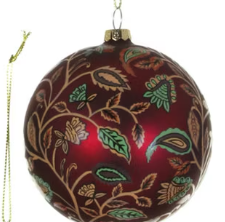 BLOCK PRINT BAUBLE