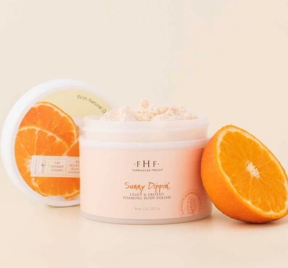 Sunny Dippin’® Foaming Body Polish buff & lather