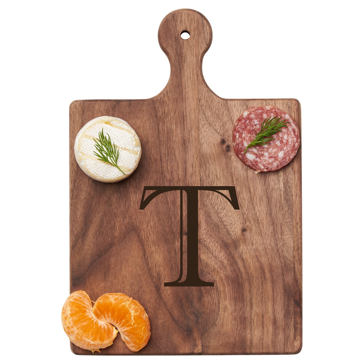 Artisan Maple Paddle - Initial with Gold Spreader & Ribbon