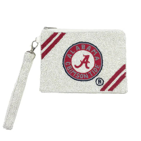 Alabama Beaded Wristlet