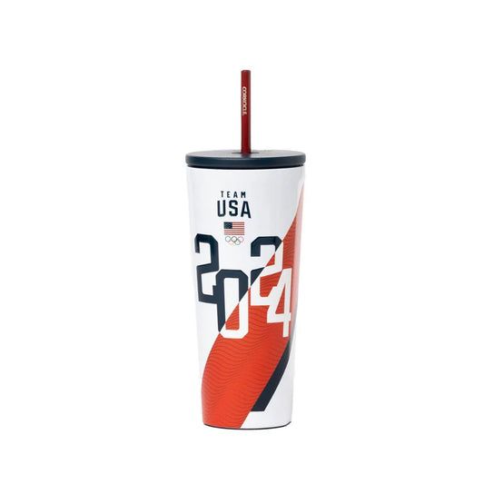 COLD CUP INSULATED TUMBLER WITH STRAW