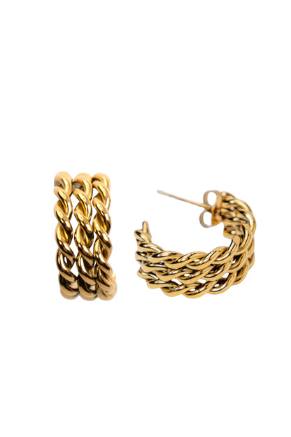 Rope Mini Hoop Earrings