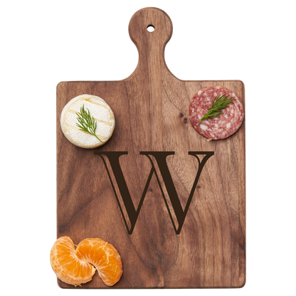 Artisan Maple Paddle - Initial with Gold Spreader & Ribbon