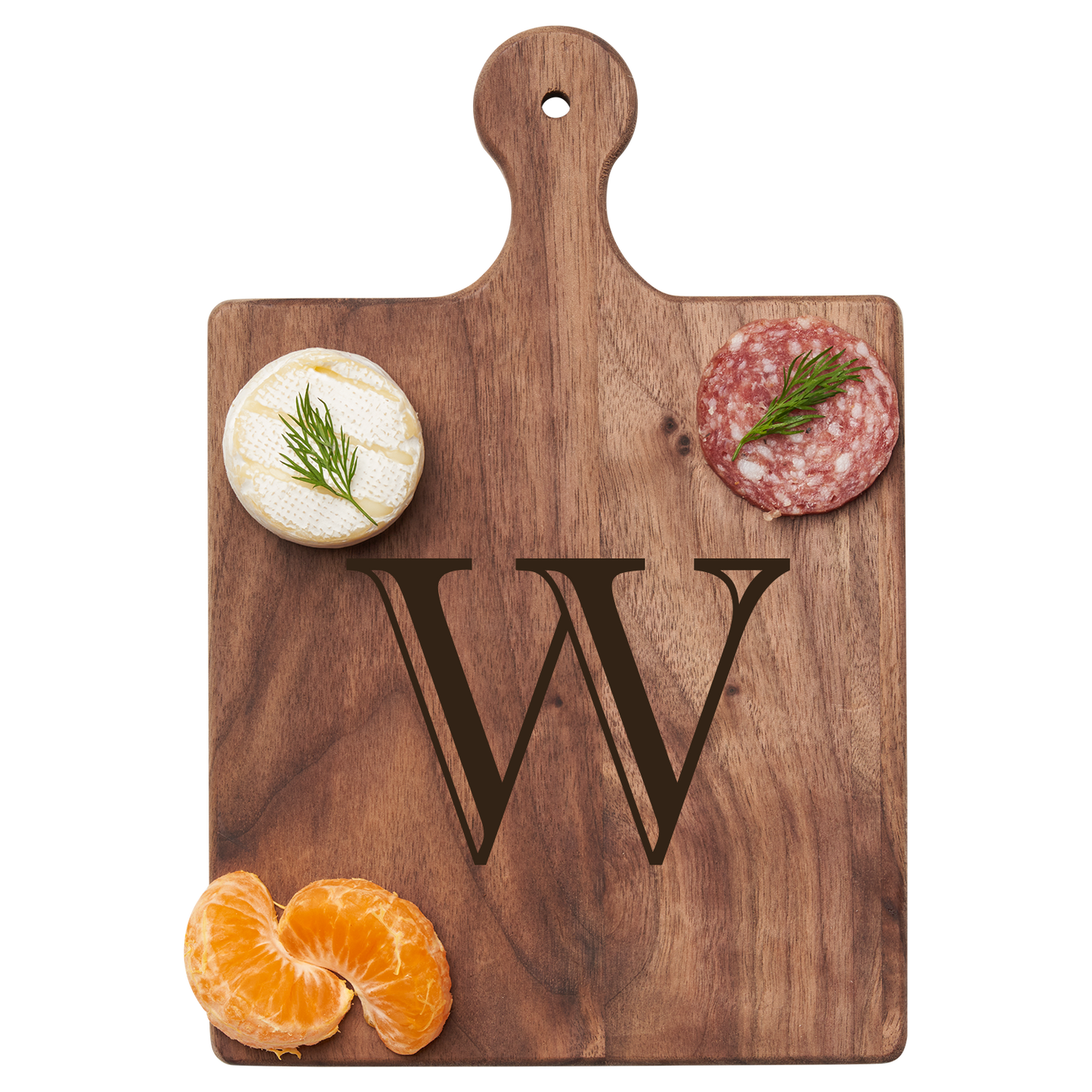 Artisan Maple Paddle - Initial with Gold Spreader & Ribbon