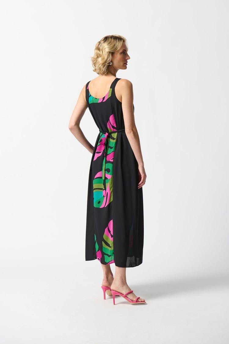 Georgette Tropical Print Dress