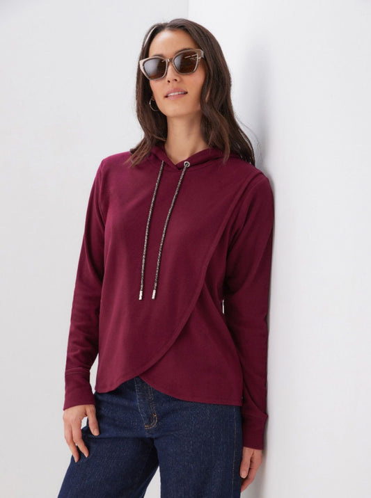 Rhinestone Crossover Hoodie