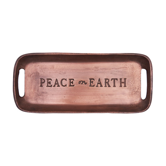 Peace on Earth Bronze Tray