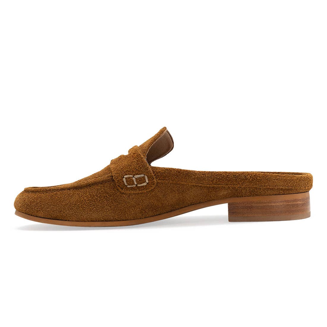 Suede Leather Slip on Mule -Fall-Georgia
