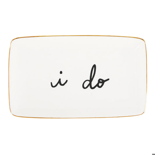 Ceramic Trinket Tray- I Do
