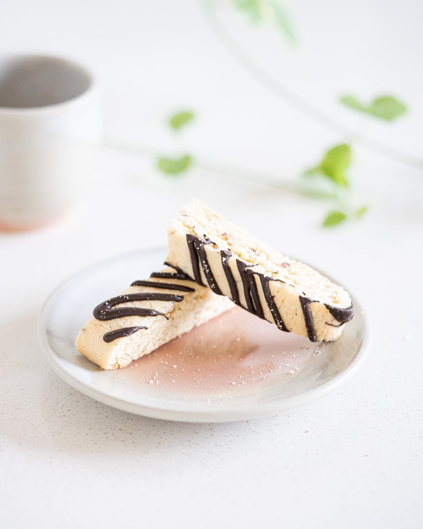 Dark Chocolate Almond Anise Biscotti