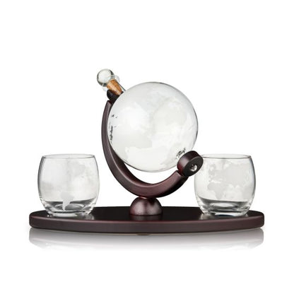 Globe Decanter & Whiskey Tumblers Set