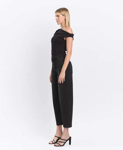 SUPER HIGH RISE WIDE BARREL JEANS T6616