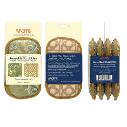 Kitchen Herbs Scrubbies, Set of 4