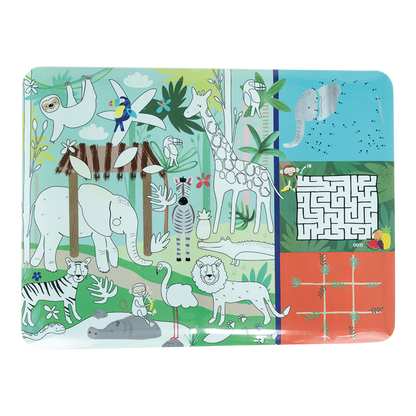 Jungle Colouring Fun and Games Mat