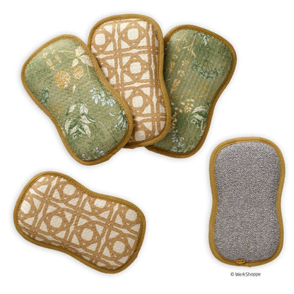 Kitchen Herbs Scrubbies, Set of 4