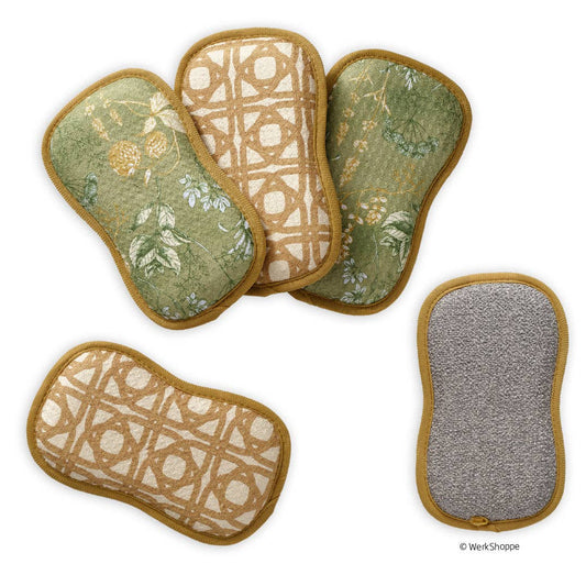 Kitchen Herbs Scrubbies, Set of 4