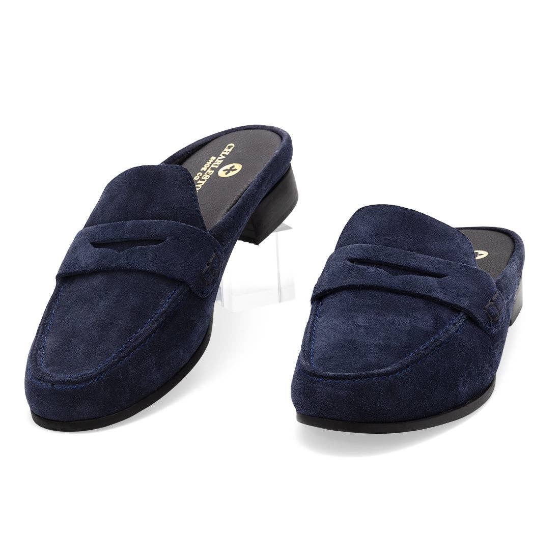 Suede Leather Slip on Mule -Fall-Georgia