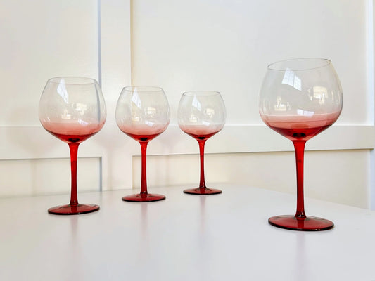 Handblown Balloon Glass- set of 4