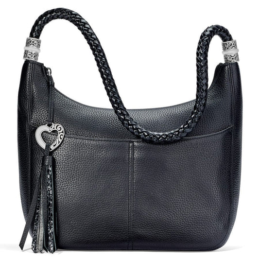 Barbados Ziptop Hobo- Black