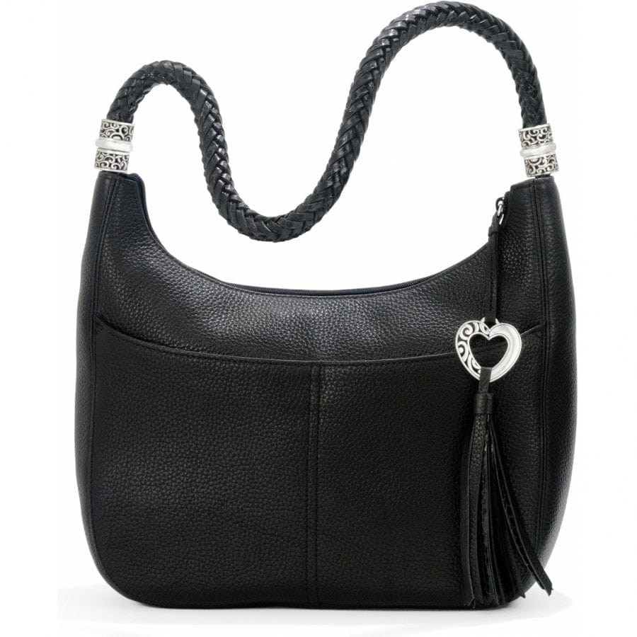 Barbados Ziptop Hobo- Black