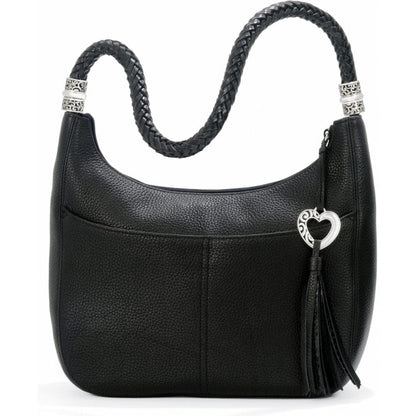 Barbados Ziptop Hobo- Black
