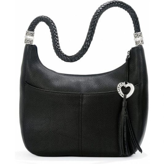 Barbados Ziptop Hobo- Black