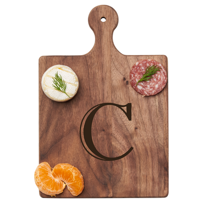 Artisan Maple Paddle - Initial with Gold Spreader & Ribbon