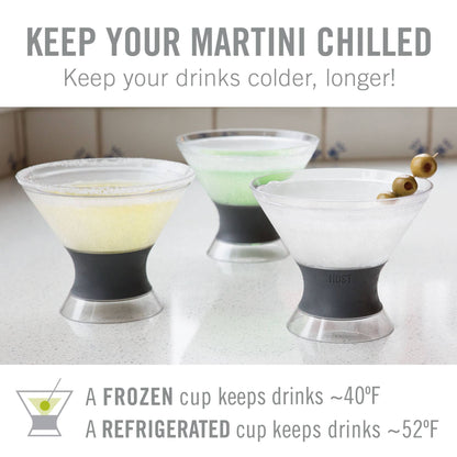 Martini FREEZE™ Cooling Cups with Cooling Gel Set of 2