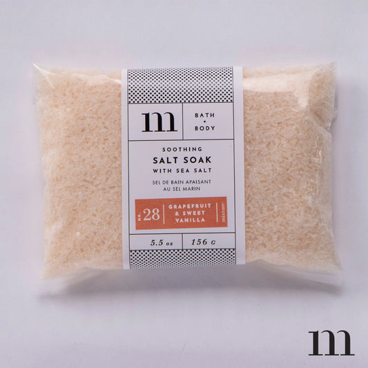 Salt Soak Envelope- Grapefruit & Sweet Vanilla