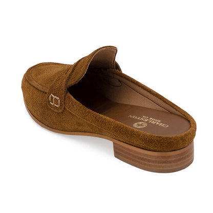 Suede Leather Slip on Mule -Fall-Georgia