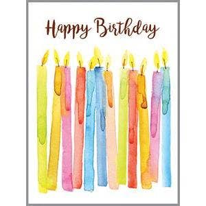 Gift Enclosures - Watercolor Candles