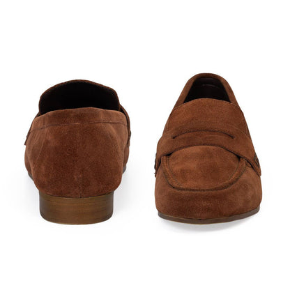 Leather Suede Penny Loafer -Jeanne