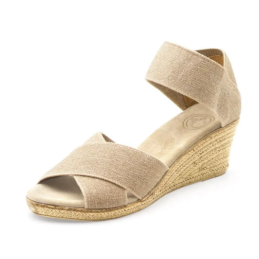 Cannon - Ankle Strap Espadrille Wedge Sandal