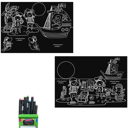 Chalkboard Placemats- Pirates